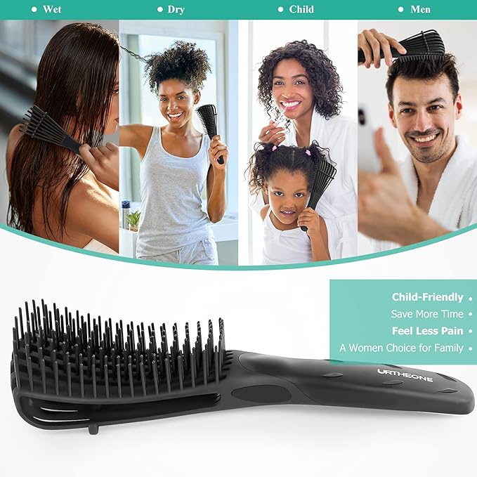 URTHEONE Detangling Brush for Black Natural Hair, 3A-4C Curly Afro Brush