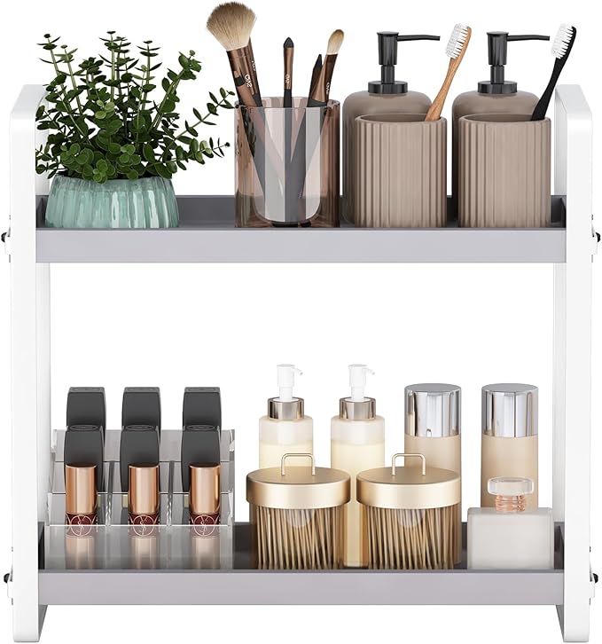 HNRLOY Bathroom Counter Organizer, Bathroom Counter Shelf, Makeup Organizer