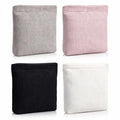 Abbylike 4 Pcs Small Makeup Bag Corduroy Cosmetic Pouch with Zipper Portable Little Bags for Purse Mini Pouch Cute Makeup Purse for Coin Essentials Items Women (Clean)