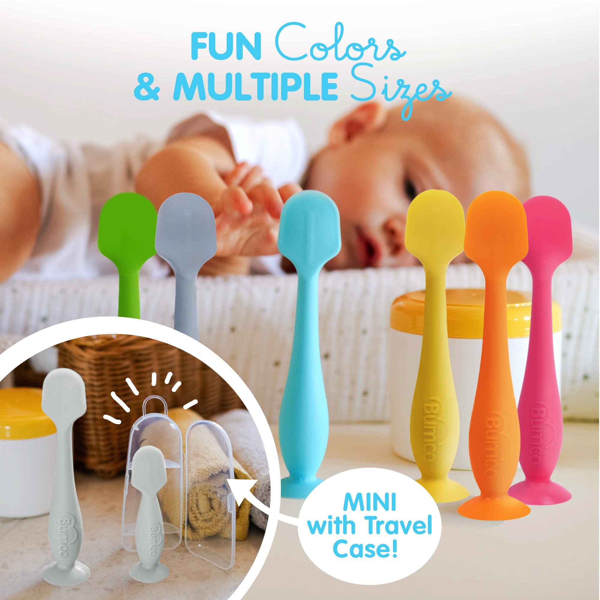 Bumco Baby Bum Brush - Flexible Diaper Cream Spatula Applicator (Gray)