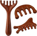 ProSuites 3 Pack Scalp Massager Hair Growth,Wooden Gua Sha Head Massage Tool for Hair Growth, Soothing and Relaxing