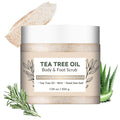 Tea Tree Body & Foot Scrub – Exfoliating & Deep Cleansing, 7.05oz