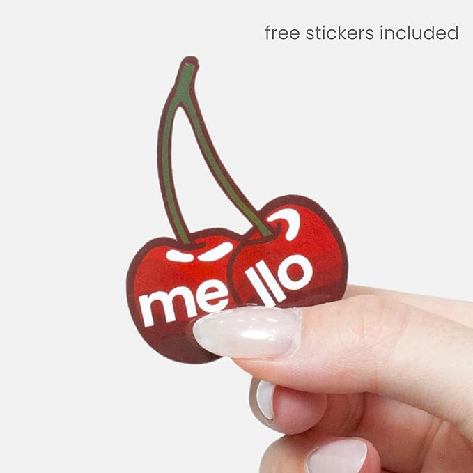 Mello Medium Hair Clip - Flexible Comfort Hair Claw for Women, Strong Hold for Thick & Thin Hair Styling, Durable Material, Matte Non-Slip Finish, Made in Korea, Patent Pending (Red, Medium)