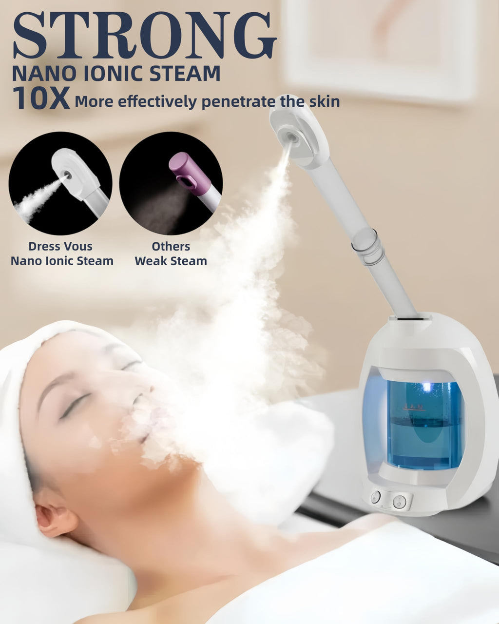 Facial Steamer, Face Steamer and Hair Steamer for Esthetician