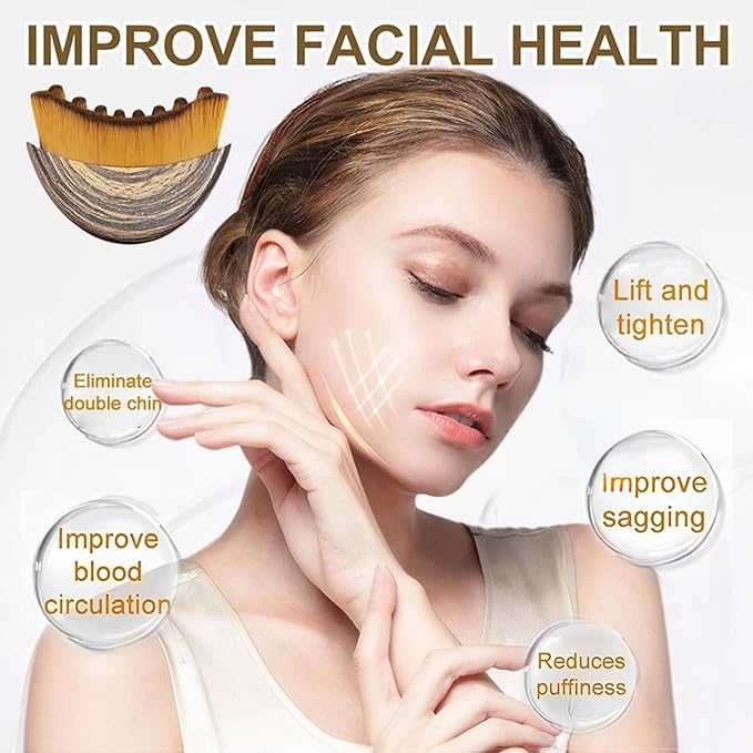 2026 Lymphatic Contour Face Brush, Professional Lymphatic Drainage Massager, Facial Lymphatic Drainage Brush for Anti-Puffiness, Face Lifting & Sculpting, Boost Skincare Absorption