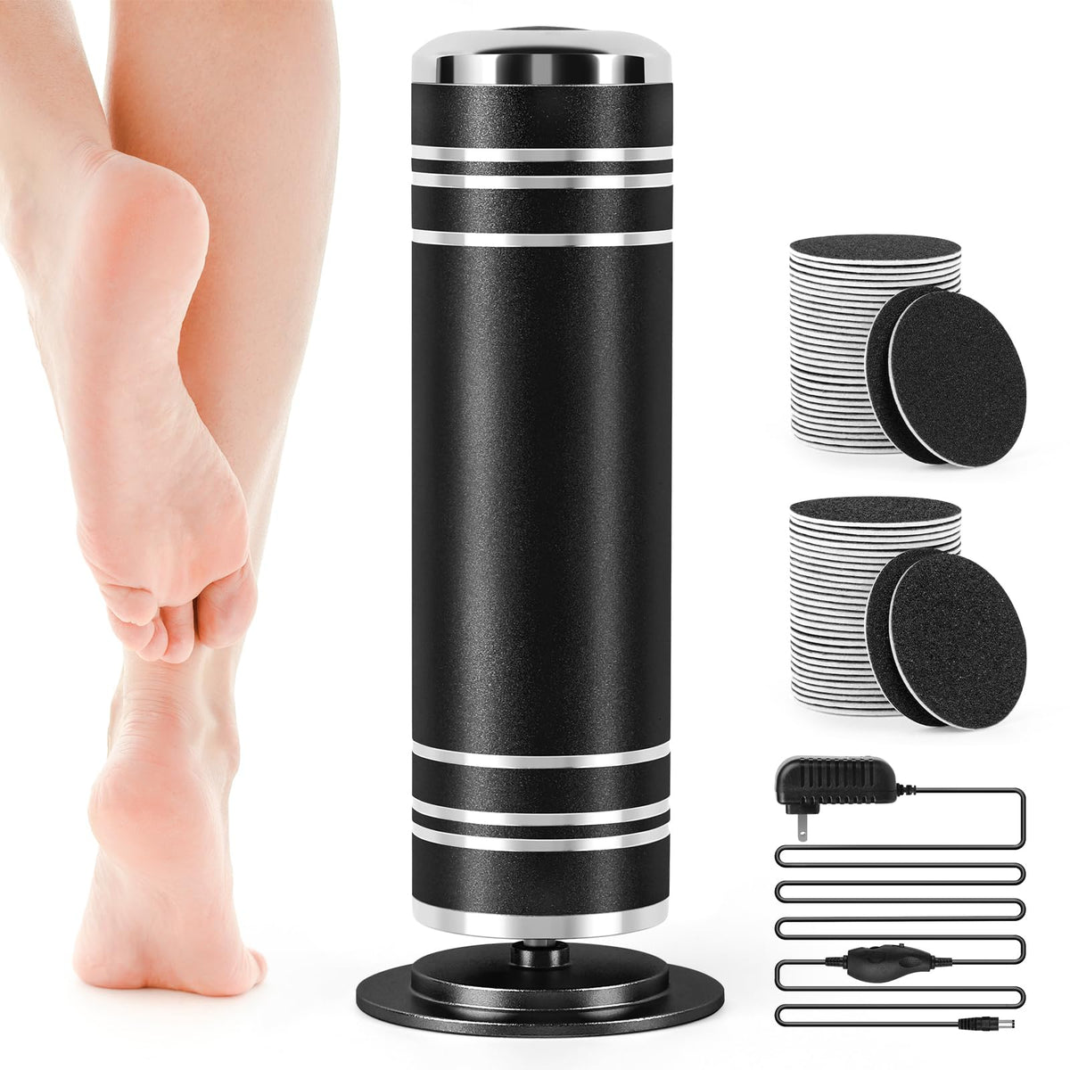 KZAOPZ Electric Foot File for Home: Adjustable Speed 1000RPM Feet File