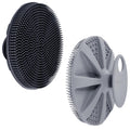 INNERNEED Food-Grade Soft Silicone Body Scrubber Shower Brush, Black+Gray
