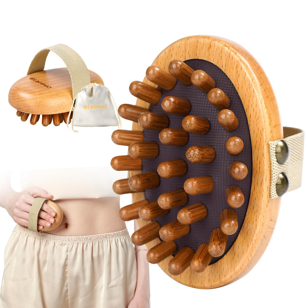 Wood Therapy Massage Tool for Belly Fat,Wooden Meridian Massage Body Brush for Cellulite Remover, Cellulite Lymphatic Drainage Massager for Body Shaping, Maderoterapia Kit for Muscle Pain Relief