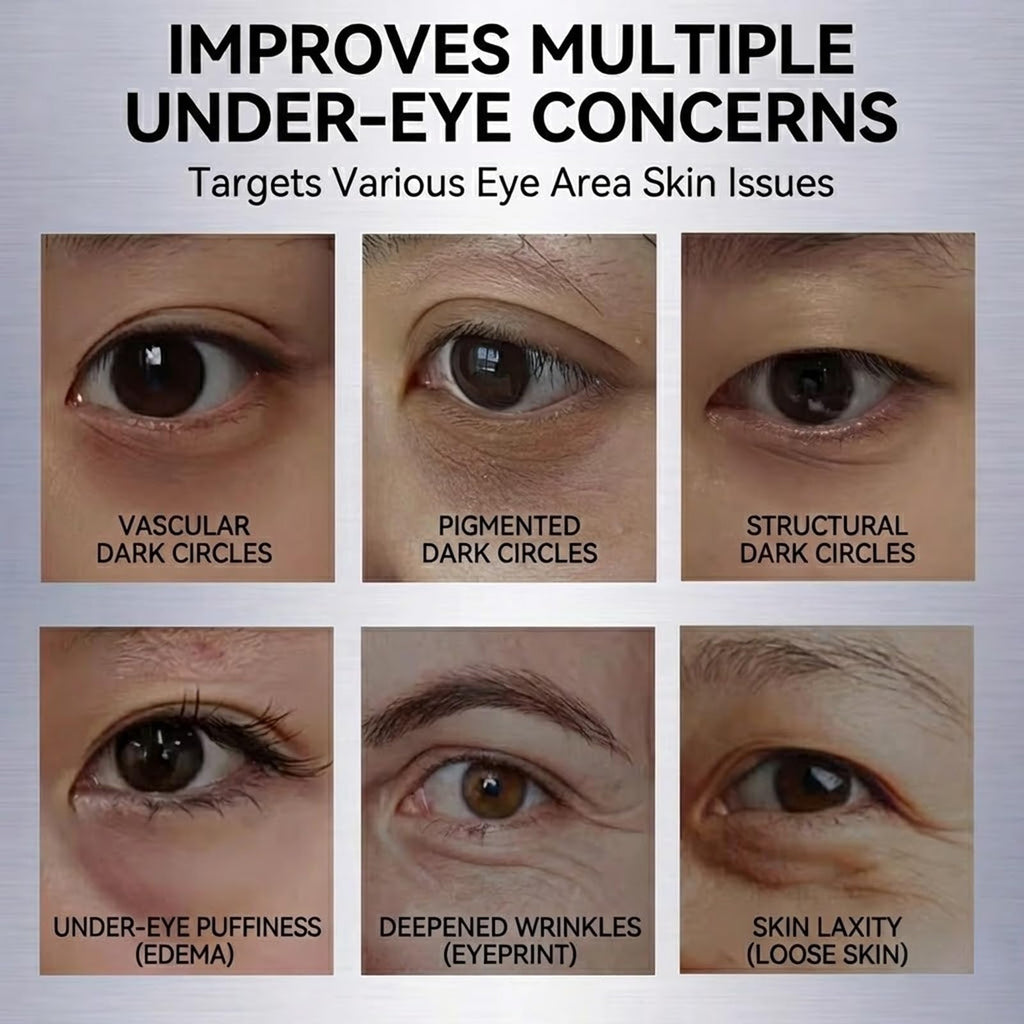Rovian 8 Pack Reusable Eye Patches, Glitter Cooling Eye Gel Patches for Puffiness, Dark Circles and Quick Makeup Prep