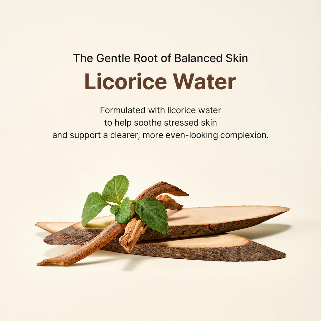 ACWELL Licorice pH 5.5 Balancing Cleansing Toner - Alcohol-Free Korean Face Toner and Astringent, Hydrating Clarifying Formula for Dull and Combination Skin, 10.14 fl.oz.