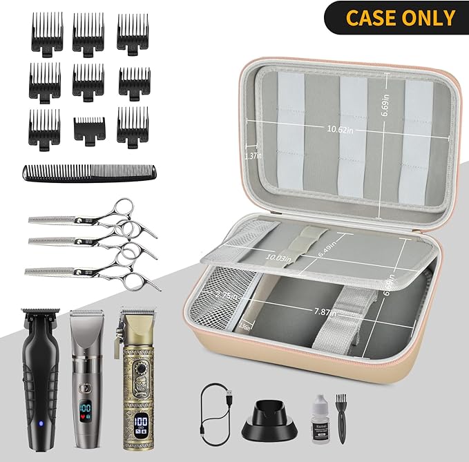 Boobowl Barber Accessories Bag for Clippers and Supplies, Hair Clipper Box