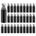 Owlyee Travel Foam Pump Bottle - 2oz Small Size Foaming Hand Soap Dispenser - Mini Portable Mousse Lash Shampoo Kit Container for Hair - Empty Leak Proof Plastic Black Foamer 30Pack