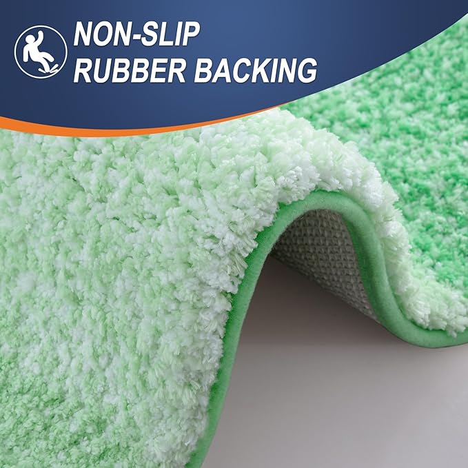 OLANLY Microfiber Bathroom Rugs Sets 3 Piece, 47"x20"+24"x16"+24"x20"