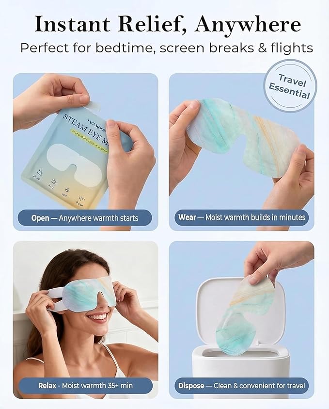 FACEMOON Self Heating Steam Eye Masks