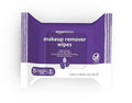 Amazon Basics Makeup Remover Wipes, Night Calming, Gentle Cleansing, Plant Based, Alcohol-Free, Removes Waterproof Mascara, Dermatologist Tested, 25 Count, 1-Pack