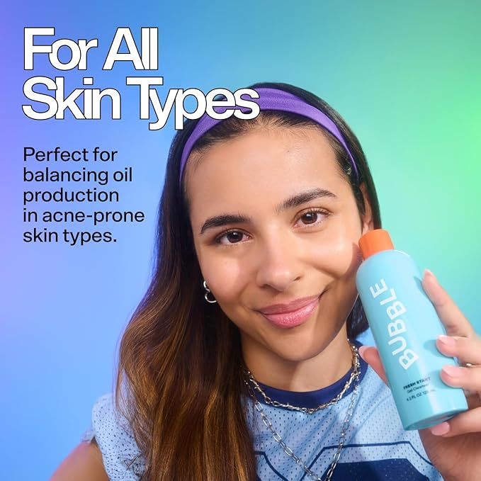 Bubble Skincare Fresh Start Gel Cleanser - Gentle Exfoliating Face Wash for Oily Skin - Gel Cleanser with Aloe Vera Juice + Caffeine to Protect and Soothe Complexion - Summer Skincare Essential(125ml)