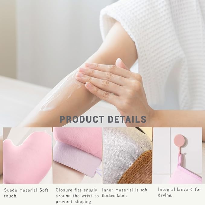ASTIMESA Tanning Mitt and Self Tanner Back Applicator, Different Sized Self Tanning Kit, Tanning Glove Self Tan Back Applicator for Lotion Mousse Sunless Face Skin Body Beauty Women Men (black)