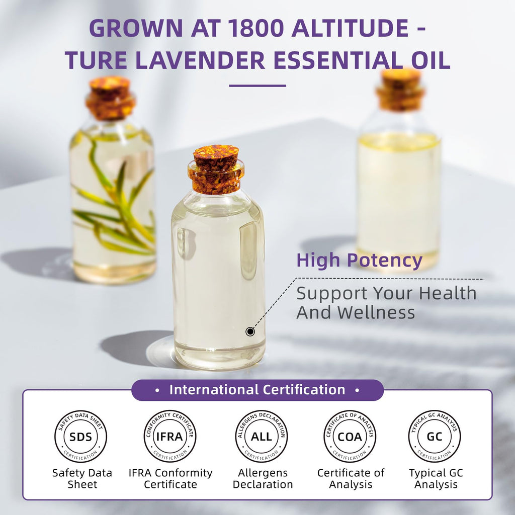 HIQILI Lavender Essential Oil for Aromatherapy, Candle & Soap Making