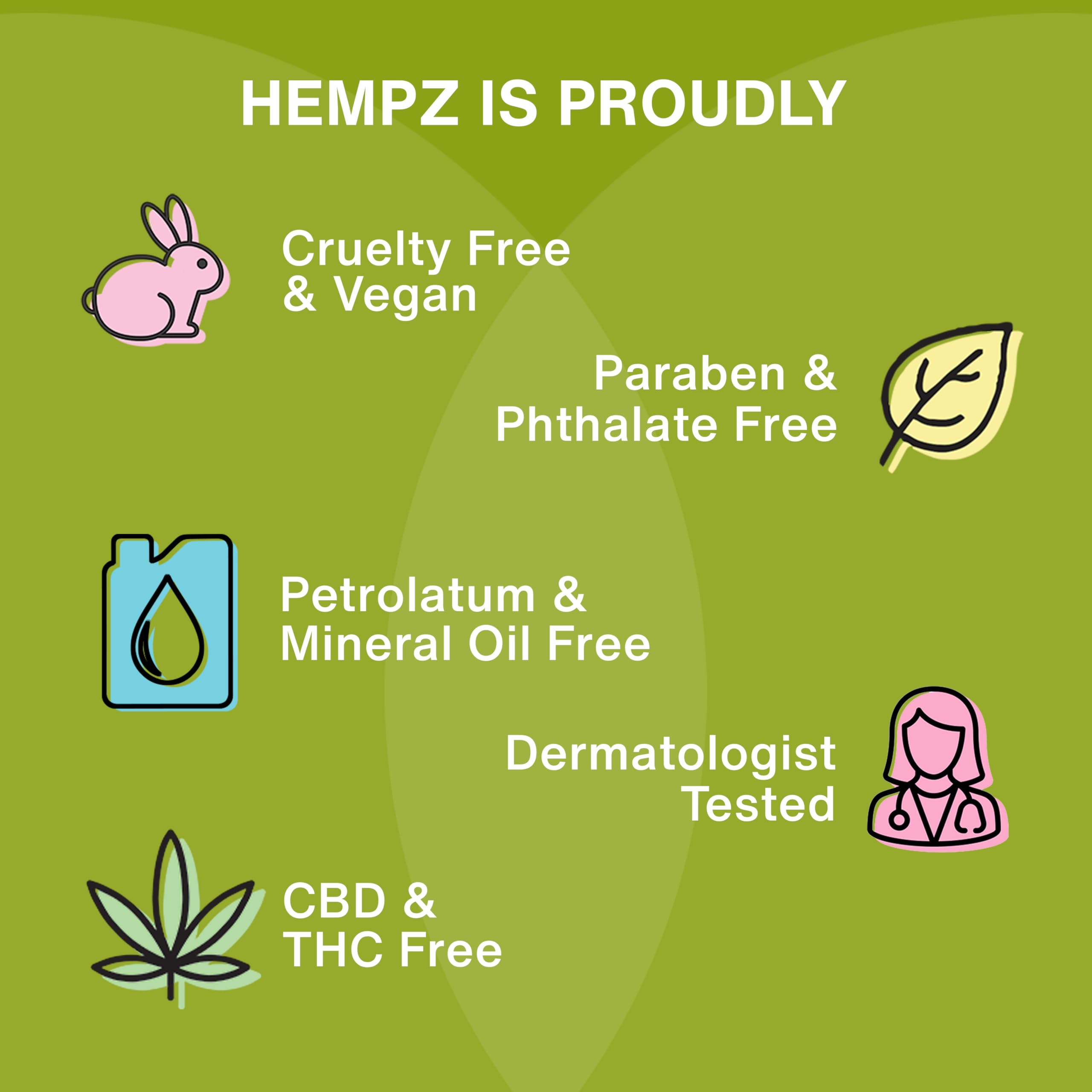 HEMPZ Body Lotion - Green Tea and Asian Pear - Daily Moisturizing Cream - 17oz