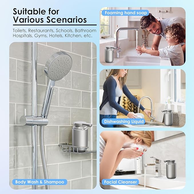 Automatic Soap Dispenser Touchless Foaming: Soap Dispenser Rechargeable for Bathroom