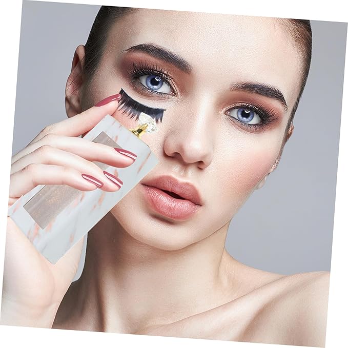 Beaupretty Rectangle Fake Lash Storage Box with Window and Handle 10-Piece Set Organizer for False Eyelashes for Makeup Artists and Eyelash Enthusiasts
