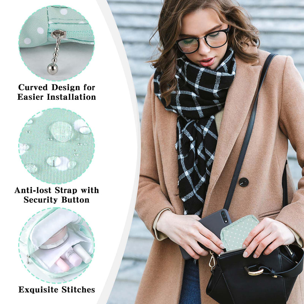 3 PCS Sanitary Pad Storage Bag Portable Period Bag for Pads/Sanitary Napkins/Tampons, Sanitary Napkin Storage Bags First Period Gifts for Daily Hygiene Bags Travel Containers