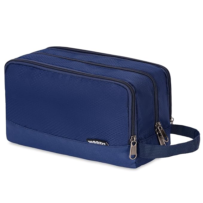WANDF Travel Toiletry Bag for Men, Small Dopp Kit for Toiletries