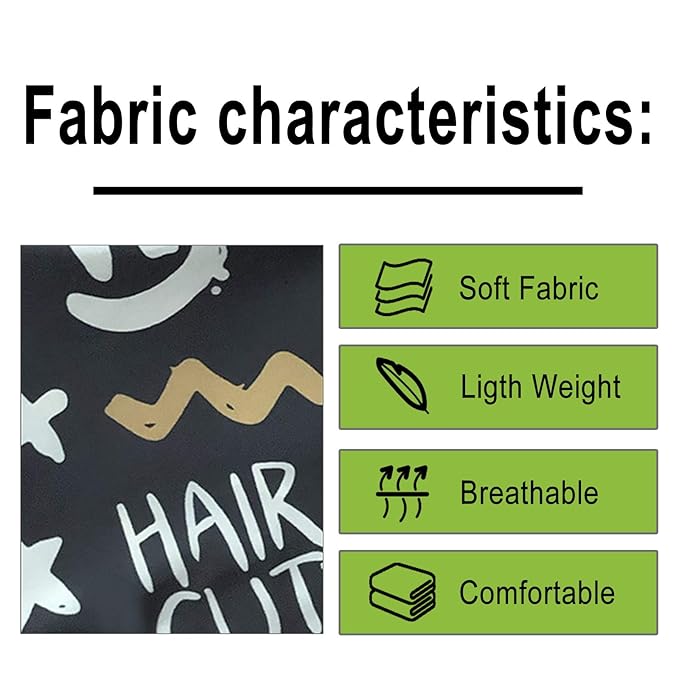 Pelocapa Barber Cape for Kids, Hair Cutting Cape, Professional Salon Hairdressing Cape for boys, Waterproof & Light Weight & Machine Washable - 39”× 51”（Crown Pattern）