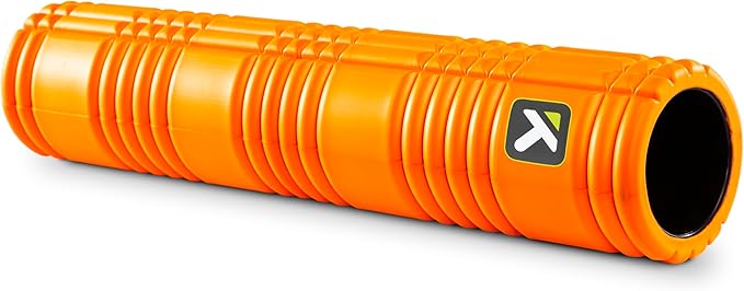 TRIGGERPOINT PERFORMANCE THERAPY GRID Patented Multi-Density Foam Massage Roller Exercise Deep Tissue Muscle Recovery - Relieves Muscle Pain & Tightness, Improves Mobility & Circulation (26"), Orange