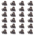 Cobahom 24 Pack Small Hair Claw Clips 1.2 Inch Matte Hair Clips for Thin Hair No-Slip Mini Hair Clip Hair Styling Accessories for Women and Girls (Matte Chocolate)