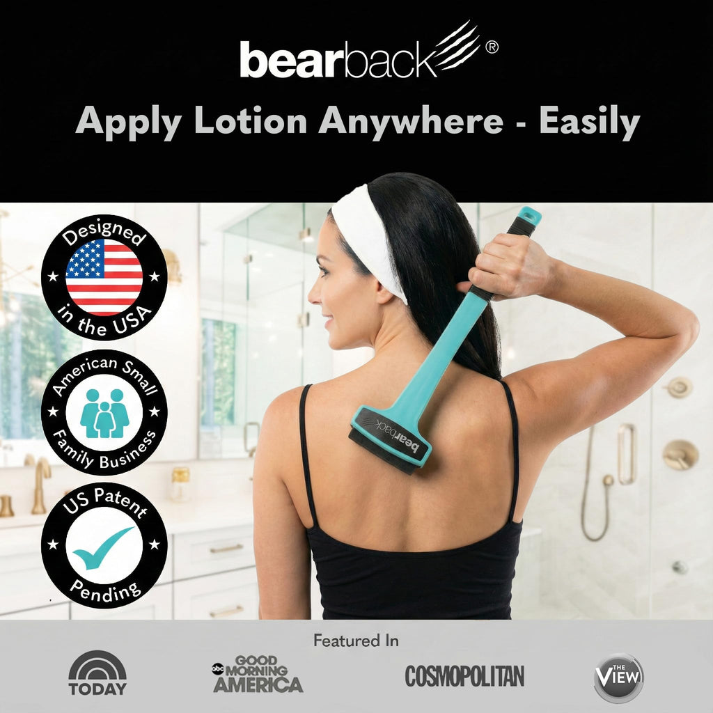 bearback Long Handle Lotion Applicator for Back, Legs & Feet, Women/Men