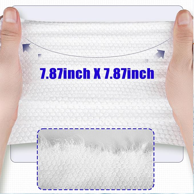 6 Pack Face Towels Disposable,100 Count Ultra Thick Disposable face towels Facial Wash Cloth for Sensitive Skin, Face Clean Towels, Face Towelettes Disposable