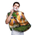 YQxwJL Cute Guinea Pigs Print Beard Bib Shaving Apron, Beard Hair Trimming Cape Gift For Dad