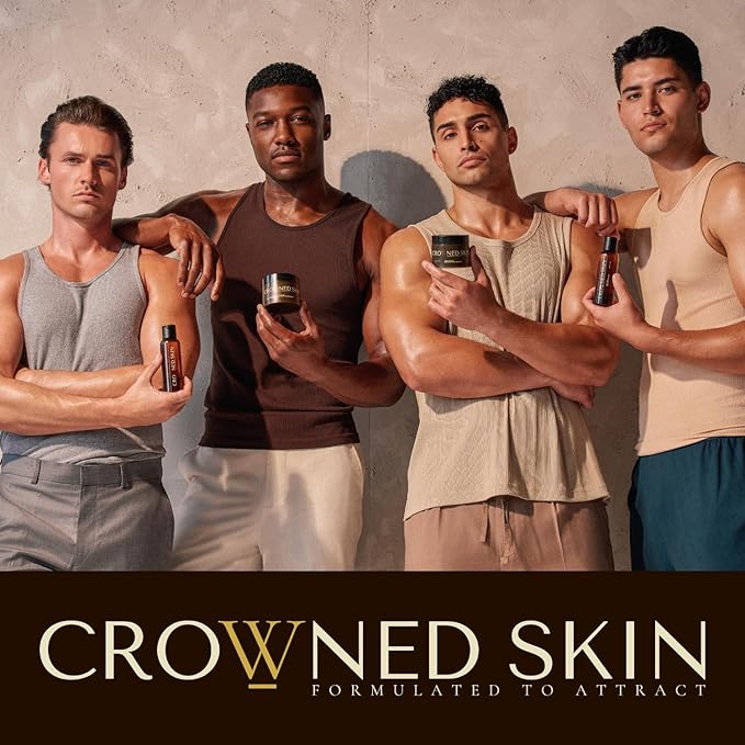Crowned Skin Empire Body Butter Cologne for Men | Smoky Citrus Musk | As Seen On Shark Tank | Scented with Lemon & Lavender | Infused with Natural Shea & Mango Butters | All-Day Fragrance | 4.4oz