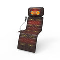 DOPICT Massage Mat, Detachable Neck Massager, Full Body Vibration Heating, Massage Pad with 10 Vibrating Motors and 9 Speed Settings for Home Office Use, Gift for Men Women Parents,Brown