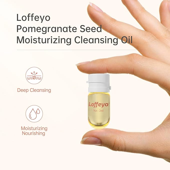 Loffeyo 20ct Single Use Cleansing Oil Packets TSA Travel Makeup Remover