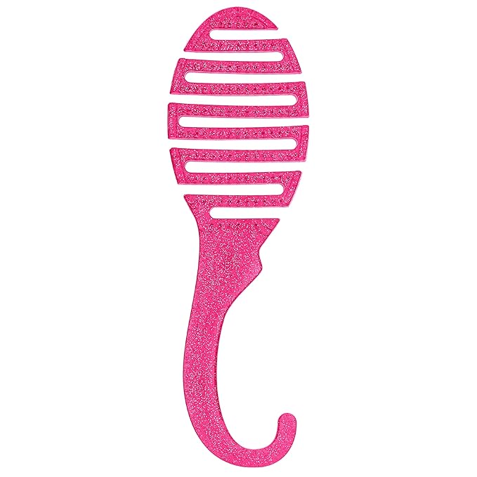 Wet Brush Shower Hair Brush Detangler - Exclusive Ultra-soft IntelliFlex Bristles - Minimizes Pain And Protects Against Split Ends and Breakage - Comb For Women, Men, Wet & Dry Hair - Pink Glitter