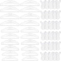20Pcs Silicone Lash Lift Rods and 30Pcs Y Shape Eyelash Lift Brush, Clear