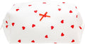 PAZIMIIK Cozy Makeup Bag for Women,Zipper Cosmetic Pouch,Gauze Heart