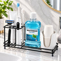 Toothbrush Holders Toothpaste Organizer Bathroom Accessories, Black
