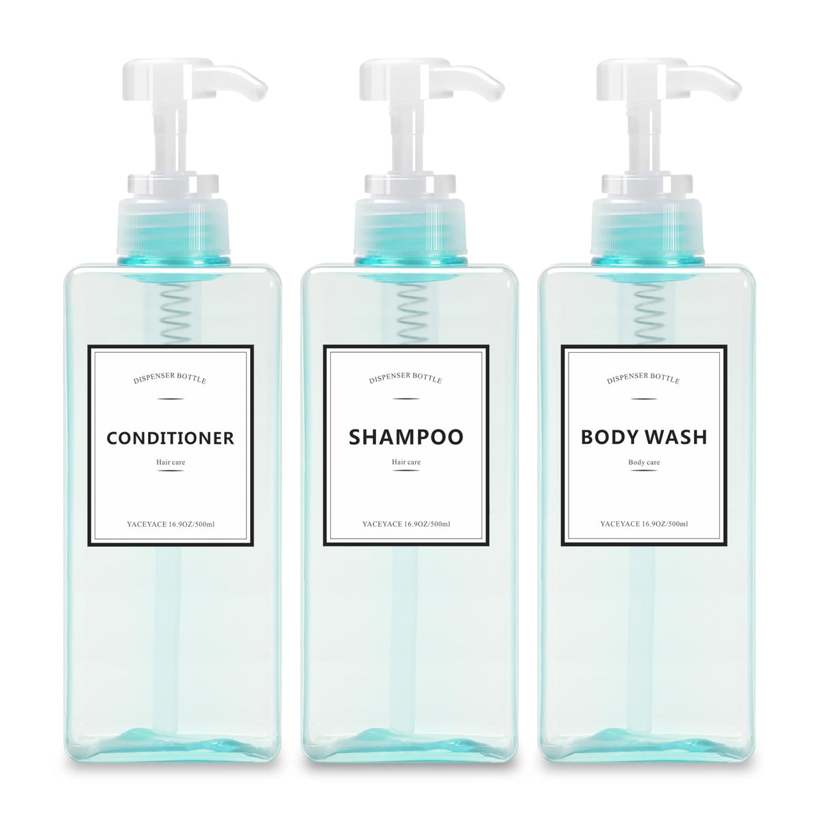 Soap Dispenser, YACEYACE 22oz Set of 3 Empty Hand Soap Dispenser