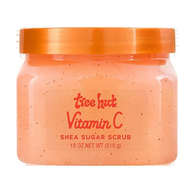 Tree Hut Vitamin C Body Scrub, Exfoliating Sugar Scrub, Vegan, 18 Oz