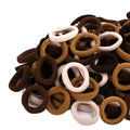 Mini Hair Ties for Girls, Toddlers and Infants - Tiny No Damage Ponytail Holders and Bands (Diameter 1 Inch, 4 Colors)