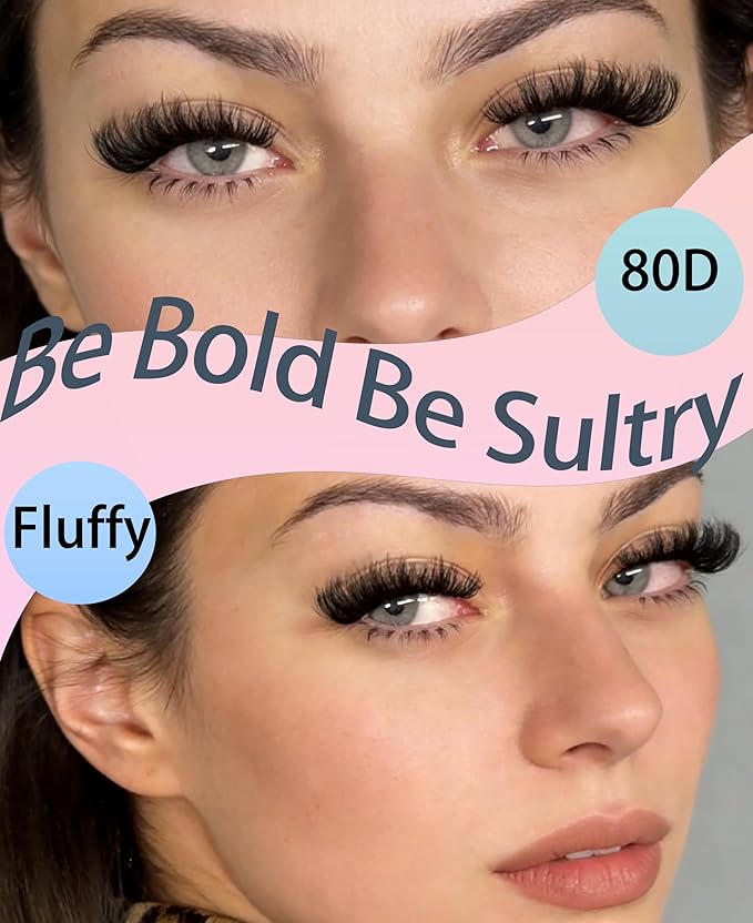 DIY Lash Extensions 80D Dense Multi-Layer Faux Mink Lashes – 240 pcs, 12 Rows, Voluminous 3D Cluster Lashes for Home Use, Soft Lightweight, Natural Black Eyelashes (240PCs, 9-16mm, 80D Fluffy)
