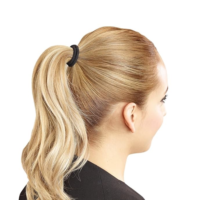 REVLON Extra Thick Black Hair Elastics,(Pack of 30)