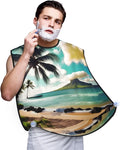 Underwater Scenery Print Beard Bib Shaving Apron, Beard Hair Trimming Cape Gift For Dad