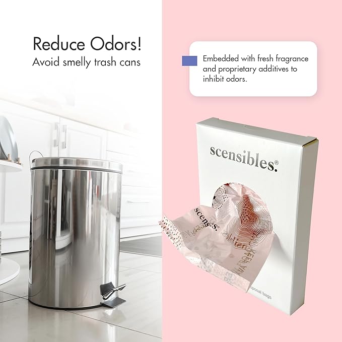 Disposal Bags for Menstrual Care Products - 50 ct Refill Box - for Disposal of Tampons, Pads, Panty Liners, Hygiene Products