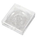 FOYTOKI 6pcs Eyelash Storage Boxes Square Glitter Eyelash Packaging Cases Unique Silver Card Design for Easy Viewing and Protection