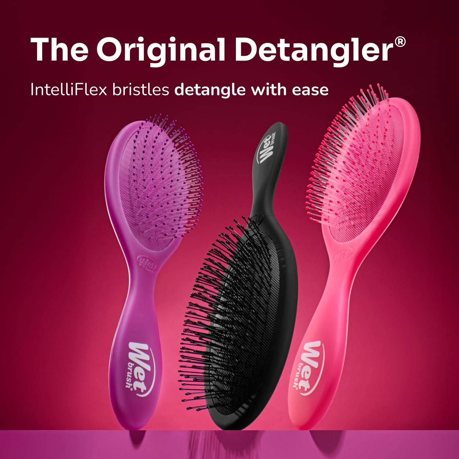 Wet Brush Original Detangler Hair Brush, Green (Watercolor Waves), Ultra-Soft IntelliFlex Bristles, Detangling Bristles Glide Through Tangles (Wet Dry & Damaged Hair), Women & Men