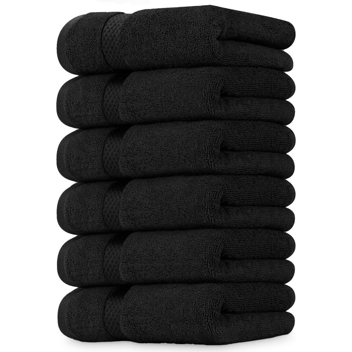 DAN RIVER 6-Pack Premium Hand Towels (16x28 Inches) - 100% Cotton, Ultra Soft, Lightweight, Highly Absorbent Towels for Bathroom, Spa, Gym, Salon, Hotel, and Travel - Opal Blue